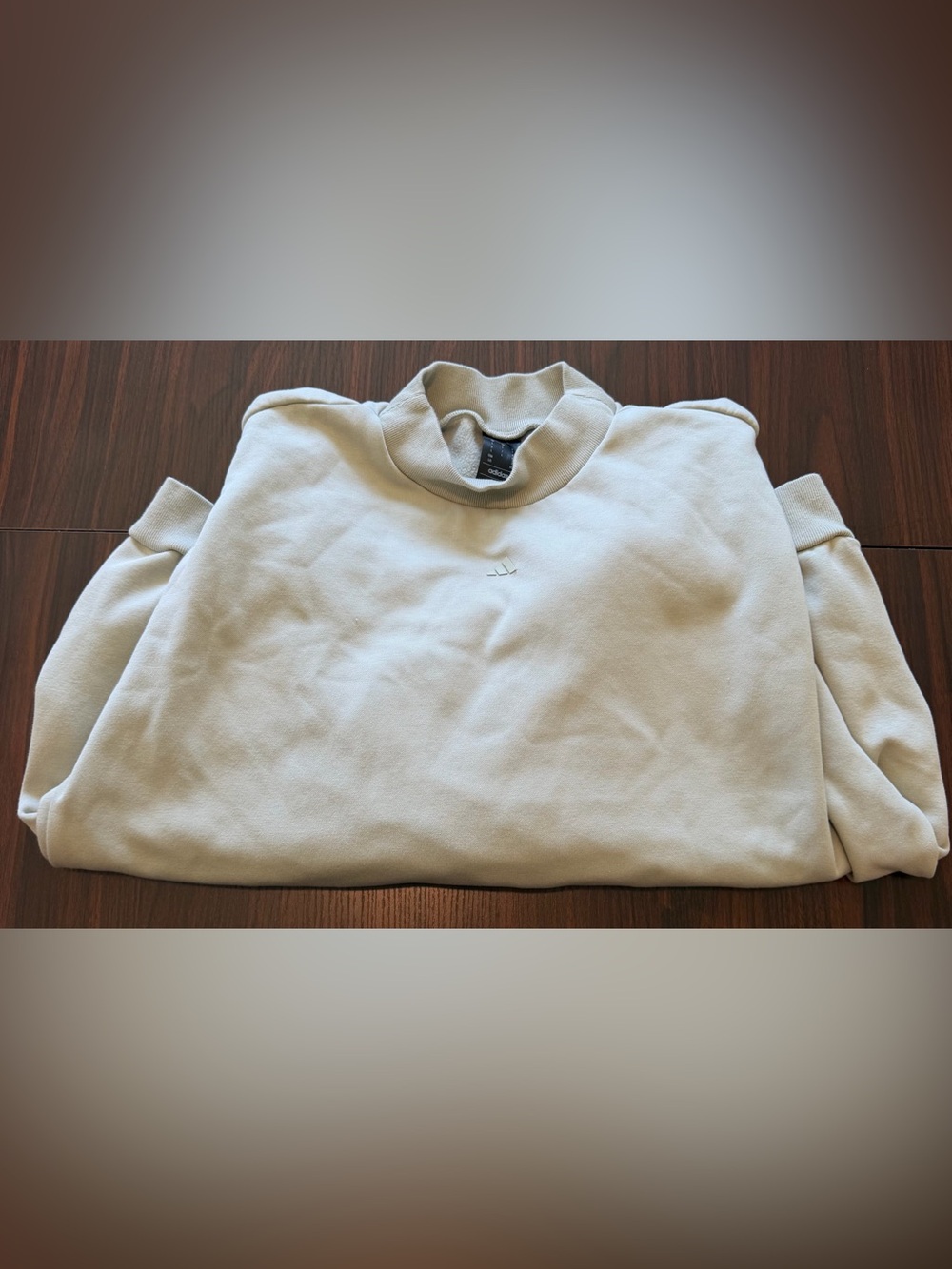Adidas Men’s Light Mint Basketball Crewneck Sweatshirt Size L - Picture 2 of 3